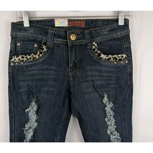 Free Culture Skinny Jeans Embellished    Women's Size 3 New With Tags - Picture 4 of 16
